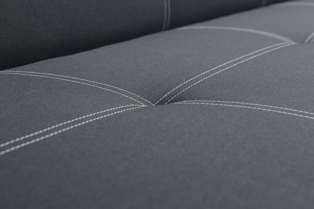 SOFA BED AXEL 195CM SAWANA 14 BLACK / SPRINGS + FOAM