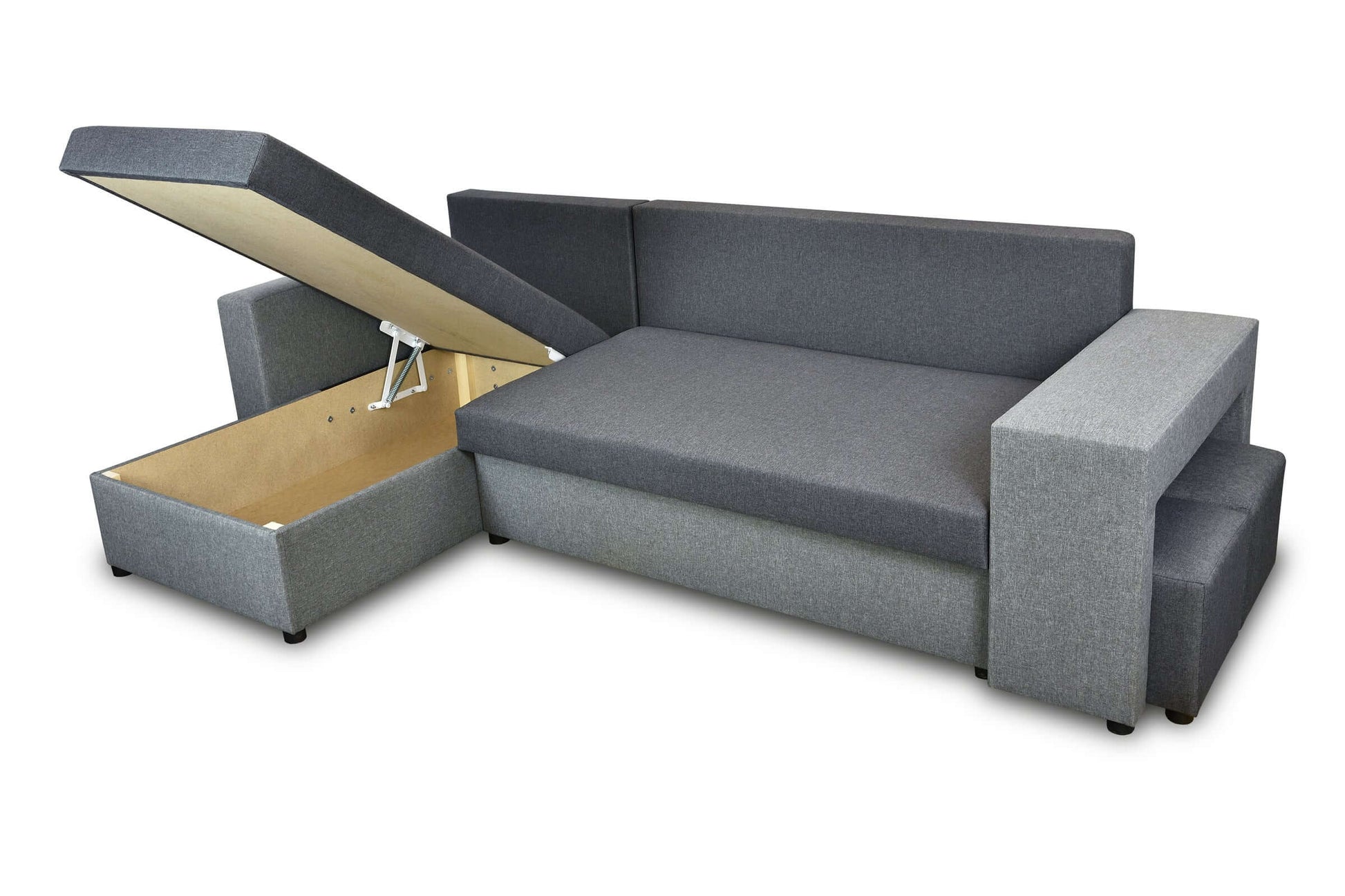 CORNER SOFA BED ARRO 255CM 2X STORAGE SPACE UNIVERSAL CORNER RIGHT/LEFT CORNER / BONELL SPRINGS + FOAM