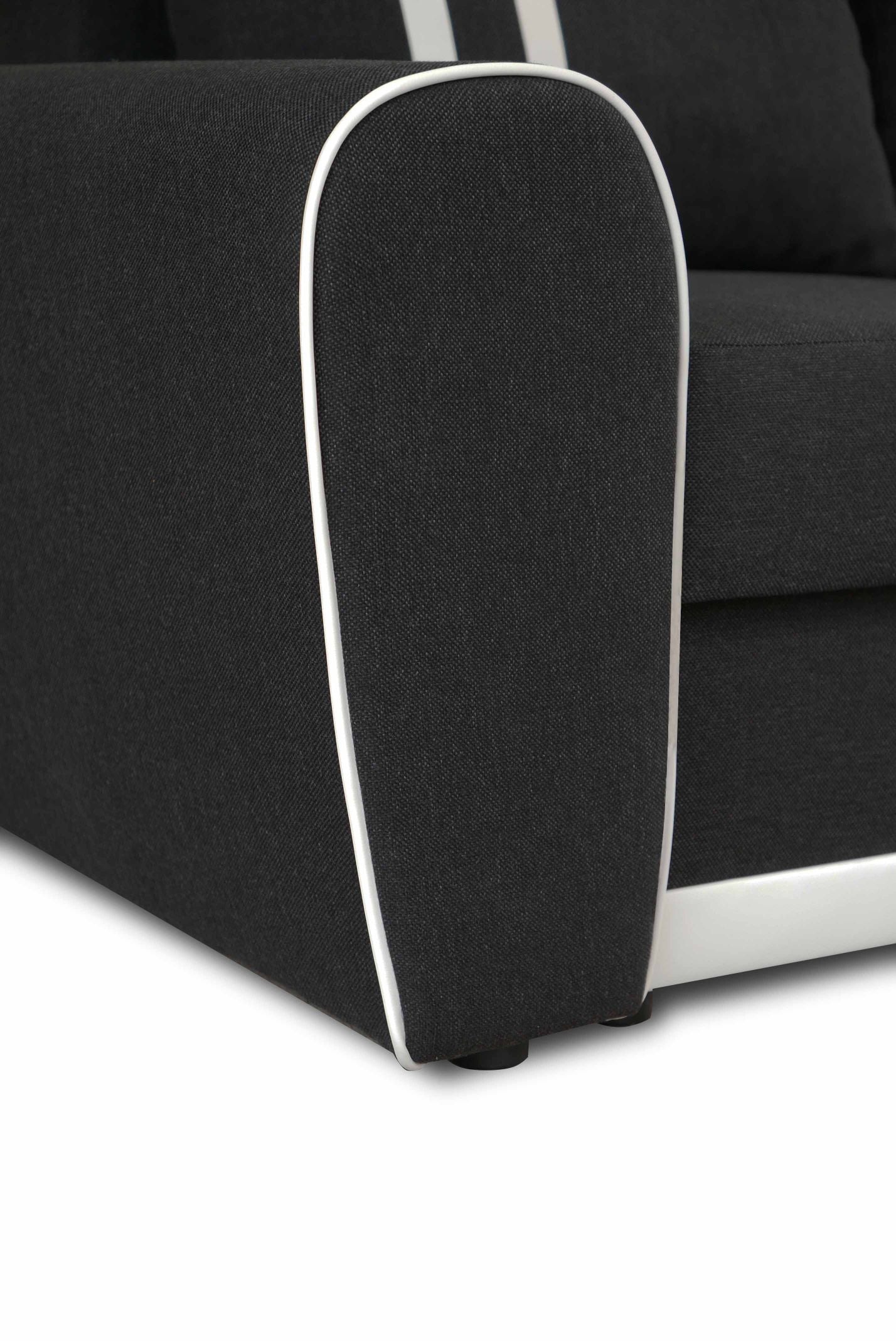 CORNER SOFA BED DORIS 246CM 2X STORAGE SPACE UNIVERSAL RIGHT/LEFT CORNER / BONELL SPRINGS + FOAM