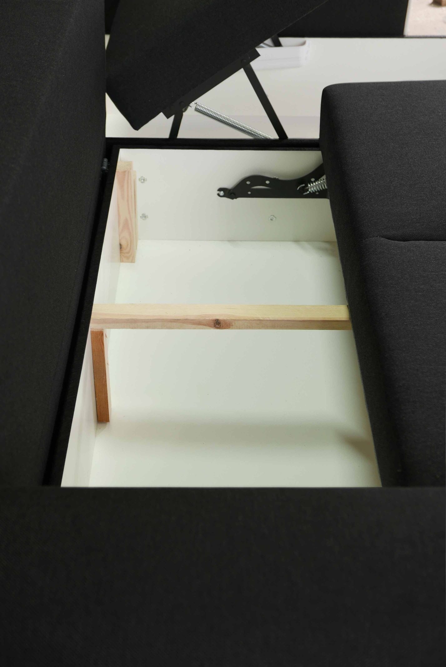 CORNER SOFA BED DORIS 246CM 2X STORAGE SPACE UNIVERSAL RIGHT/LEFT CORNER / BONELL SPRINGS + FOAM