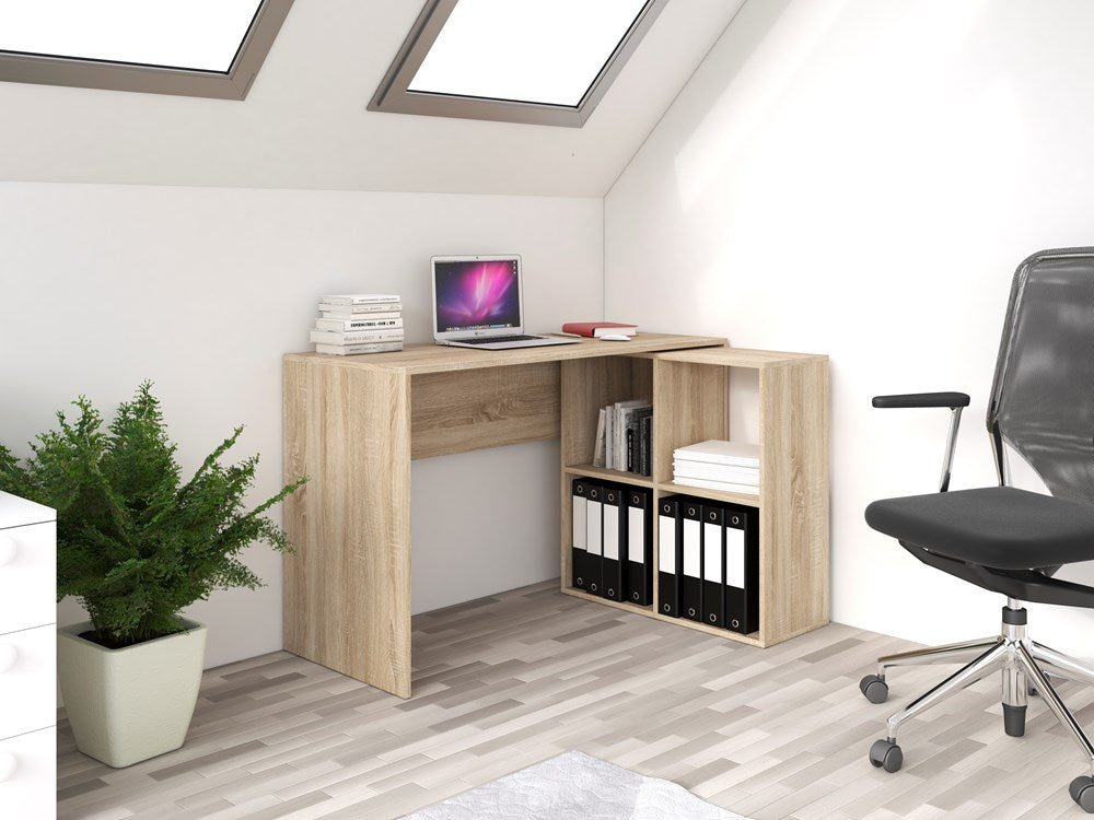 CORNER DESK PLUS BOOKCASE 2X2 SONOMA
