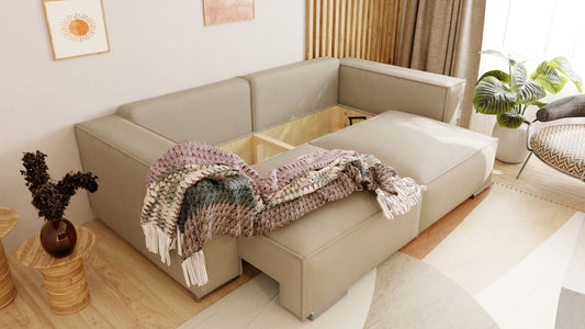 SOFA BED FIORD POSO 03 250cm / SPRINGS + FOAM