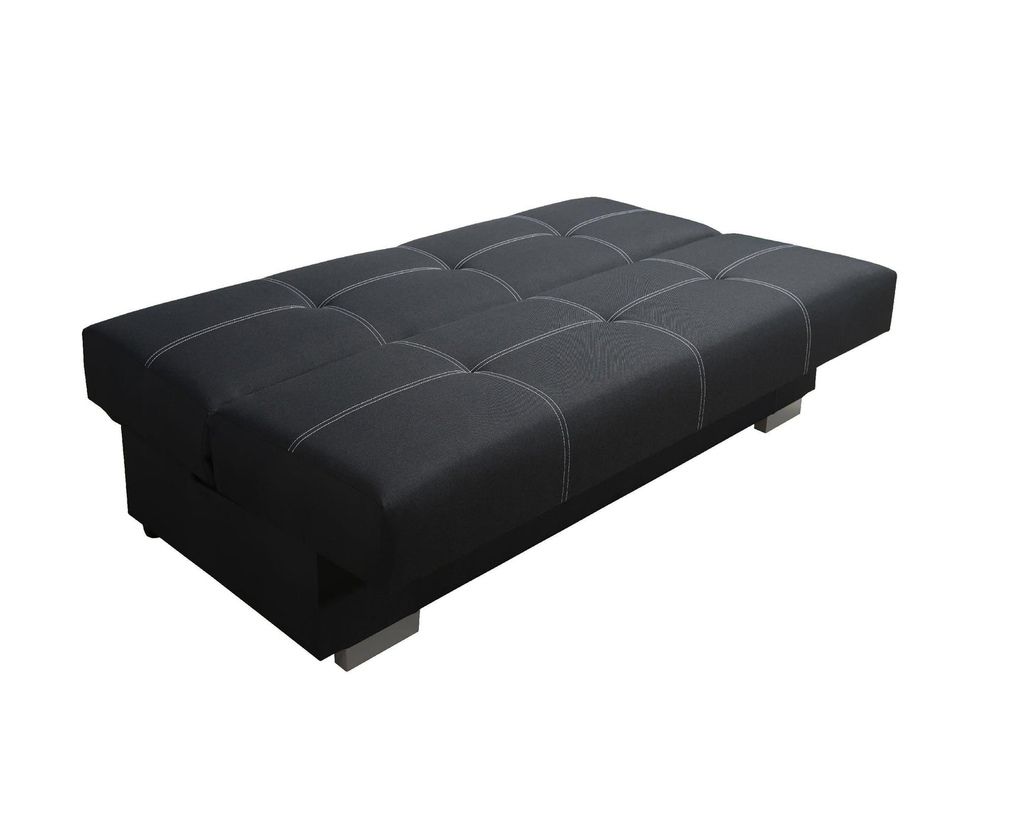 SOFA BED AXEL 195CM SAWANA 14 BLACK / SPRINGS + FOAM