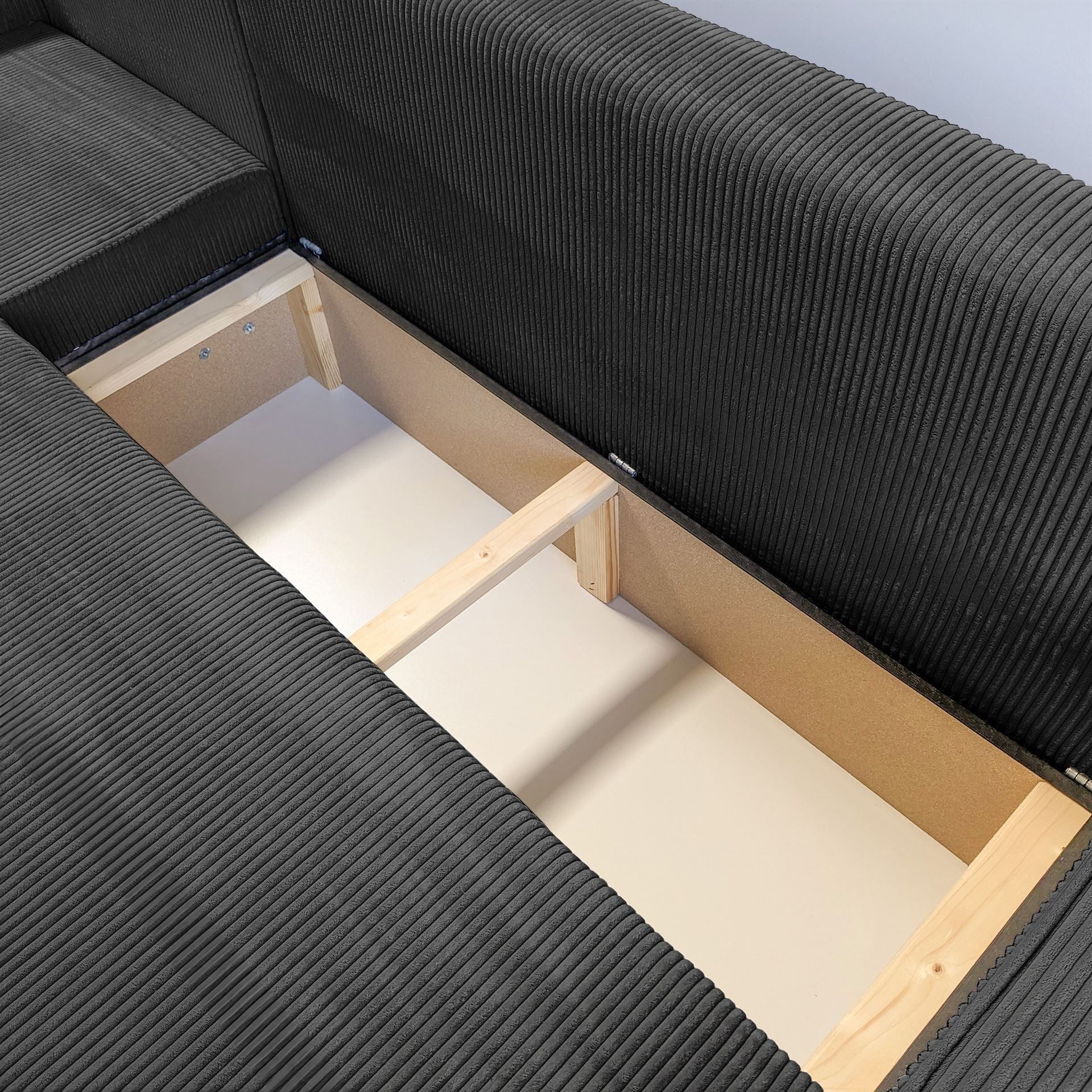 CORNER SOFA BED BERGAMO 247CM SPRINGS + FOAM