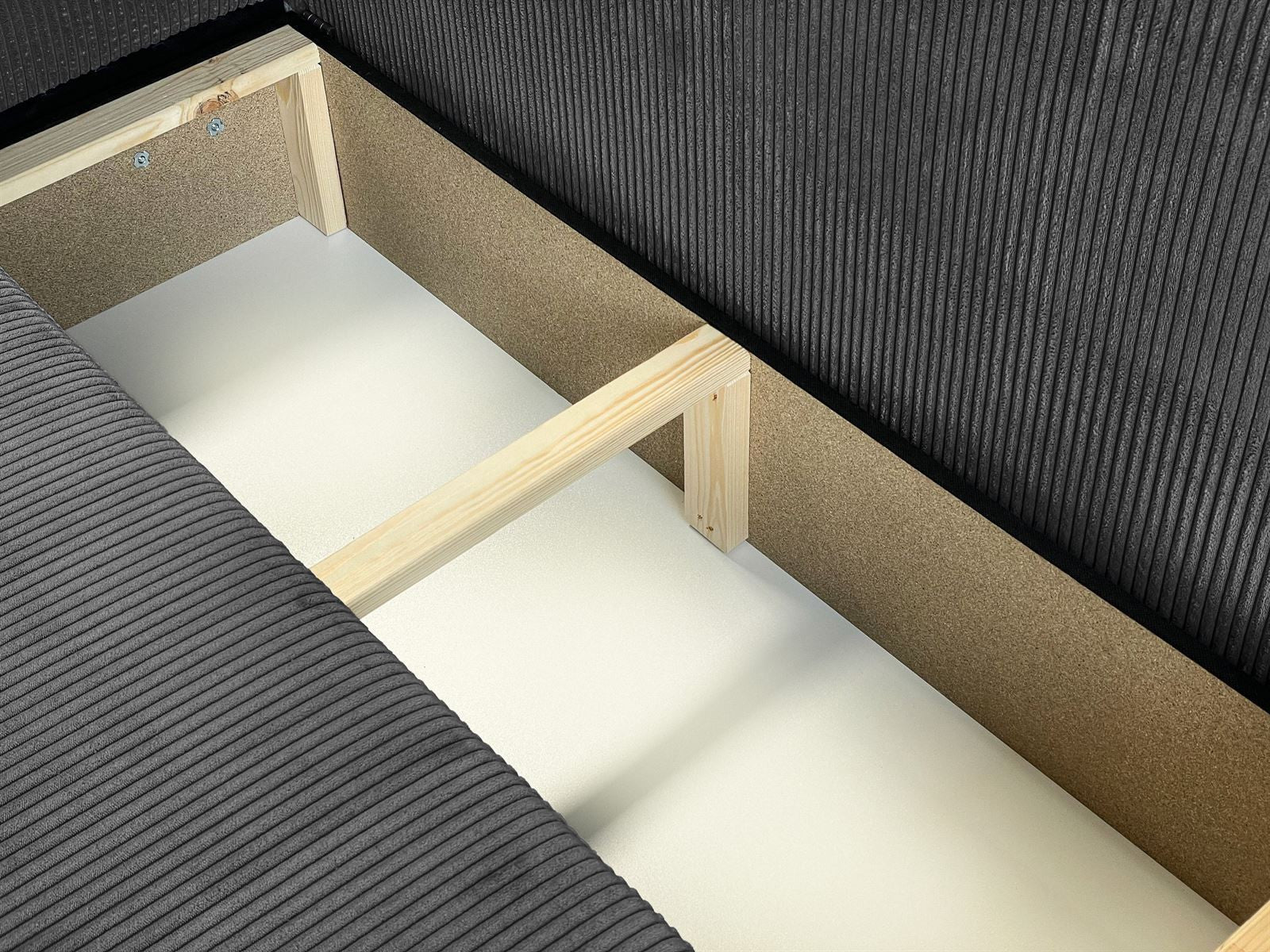 CORNER SOFA BED BERGAMO U 315CM SPRINGS + FOAM