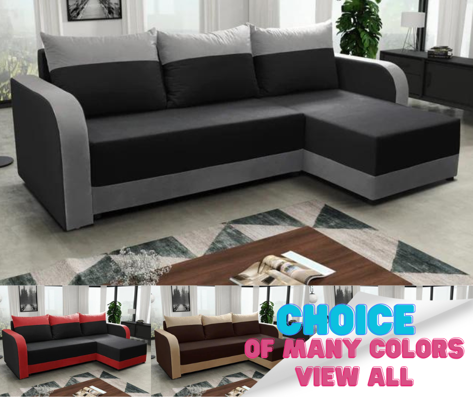 CORNER SOFA BED ALEXIS 228cm universal RIGHT/LEFT CORNER / FOAM