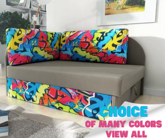 UNIVERSAL CORNER SOFA BED KUBUS CUBE Children room CHOICE OF COLORS
