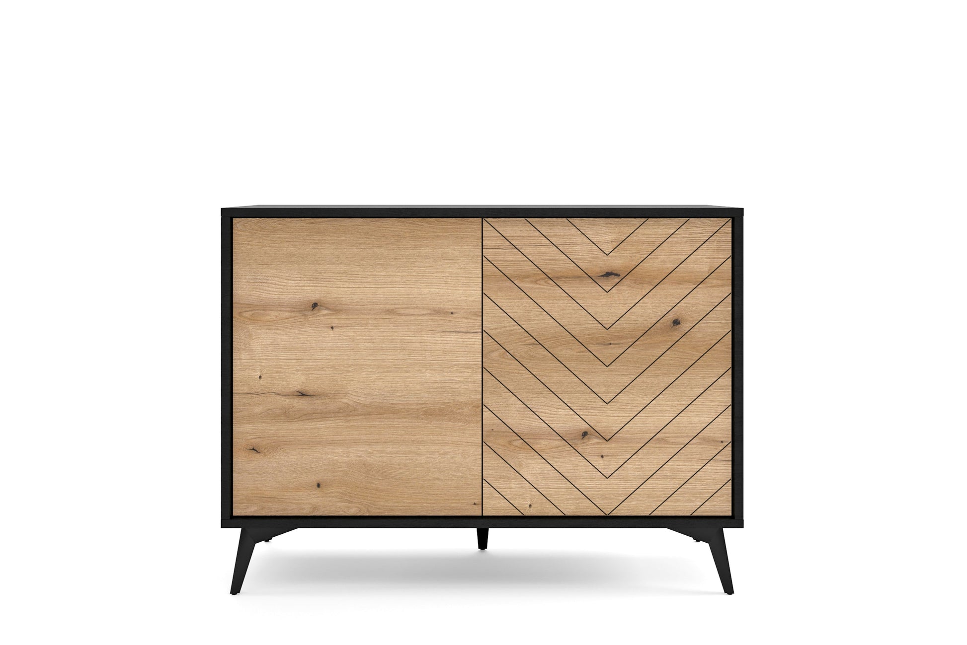 Storage cabinet DIAMOND 02 black / evoke oak