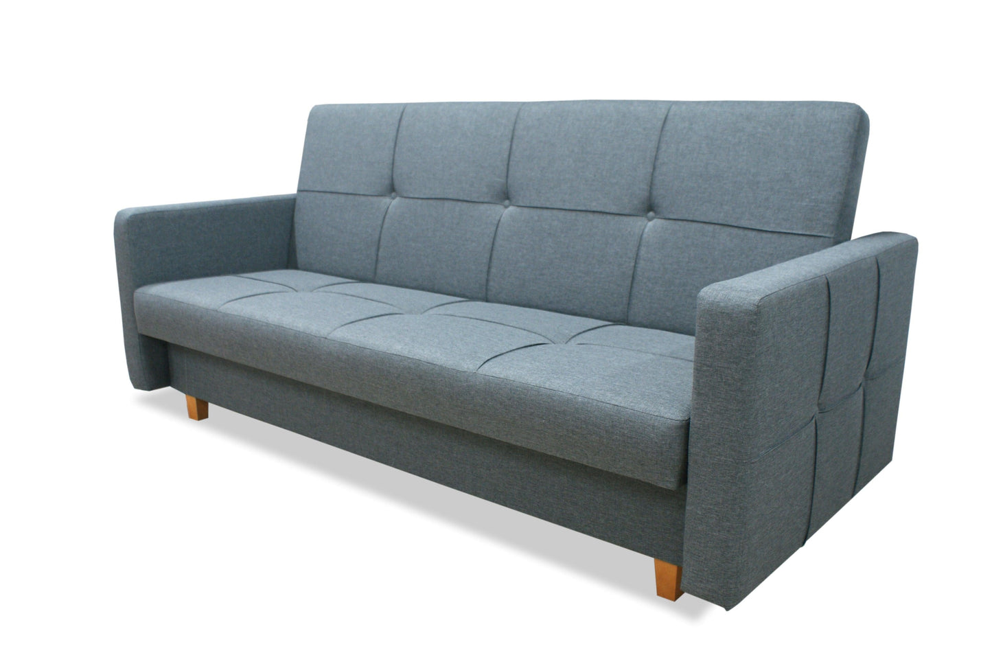 SOFA BED COSMO 210cm / SPRINGS + FOAM CHOICE OF COLOR EASY CLEAN FABRIC