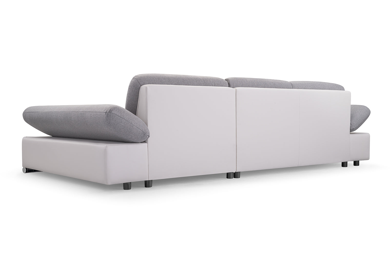 CORNER SOFA BED TOKYO GREY/WHITE 278cm TATUM 279 / SOFT 17 / SPRINGS + FOAM