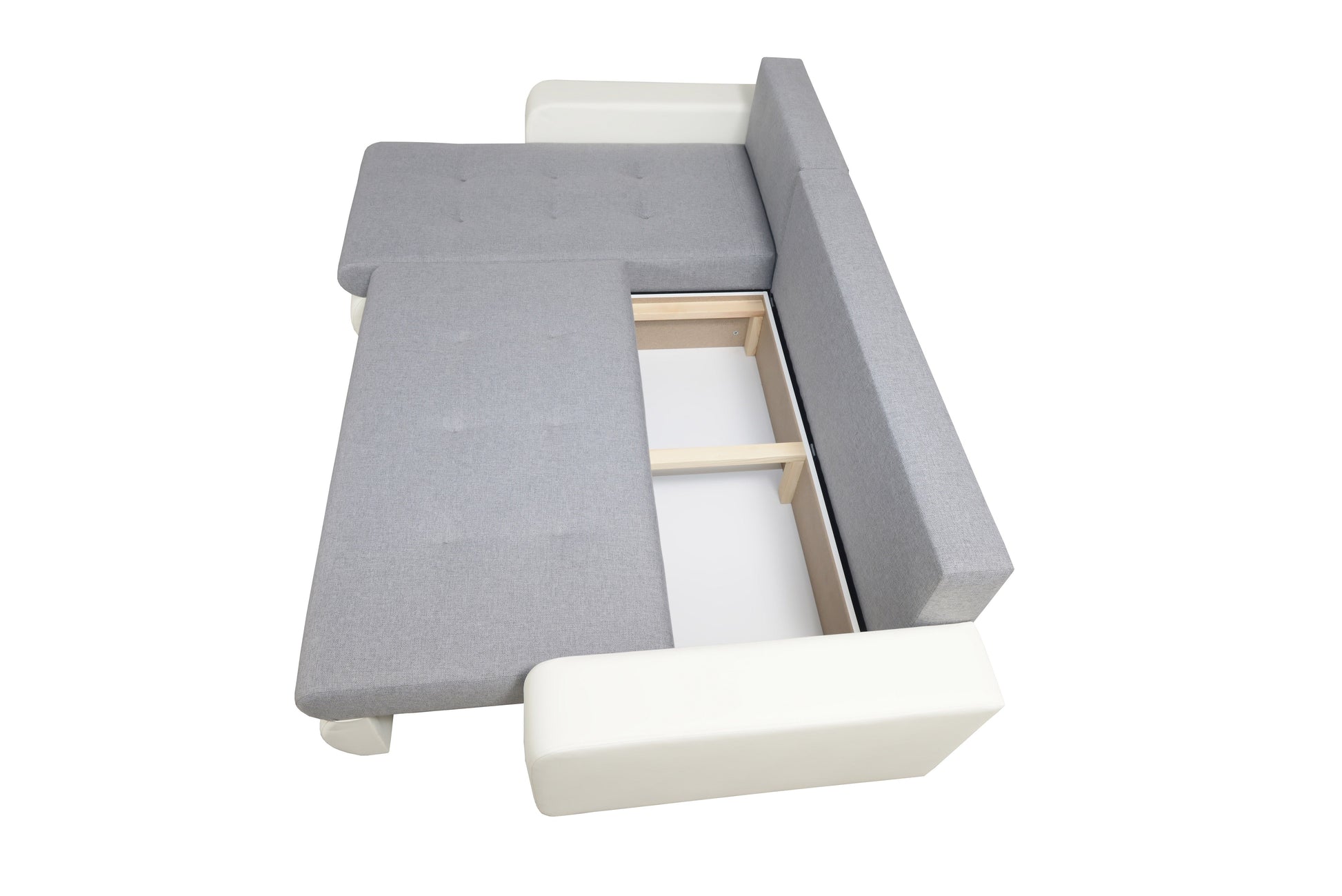 CORNER SOFA BED DAVY CHOICE OF COLOR 238CM / SPRINGS + FOAM