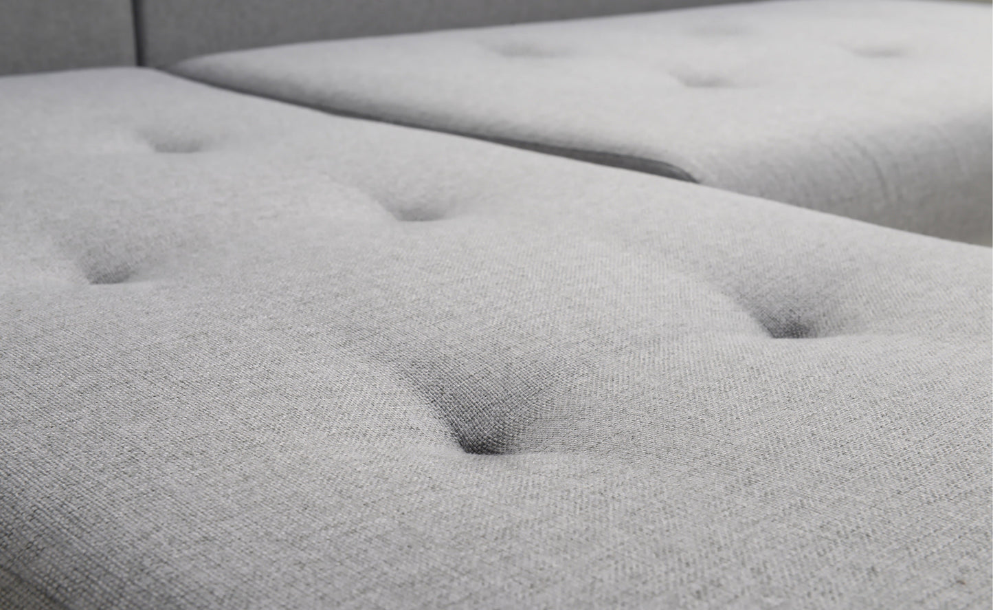 CORNER SOFA BED DAVY CHOICE OF COLOR 238CM / SPRINGS + FOAM