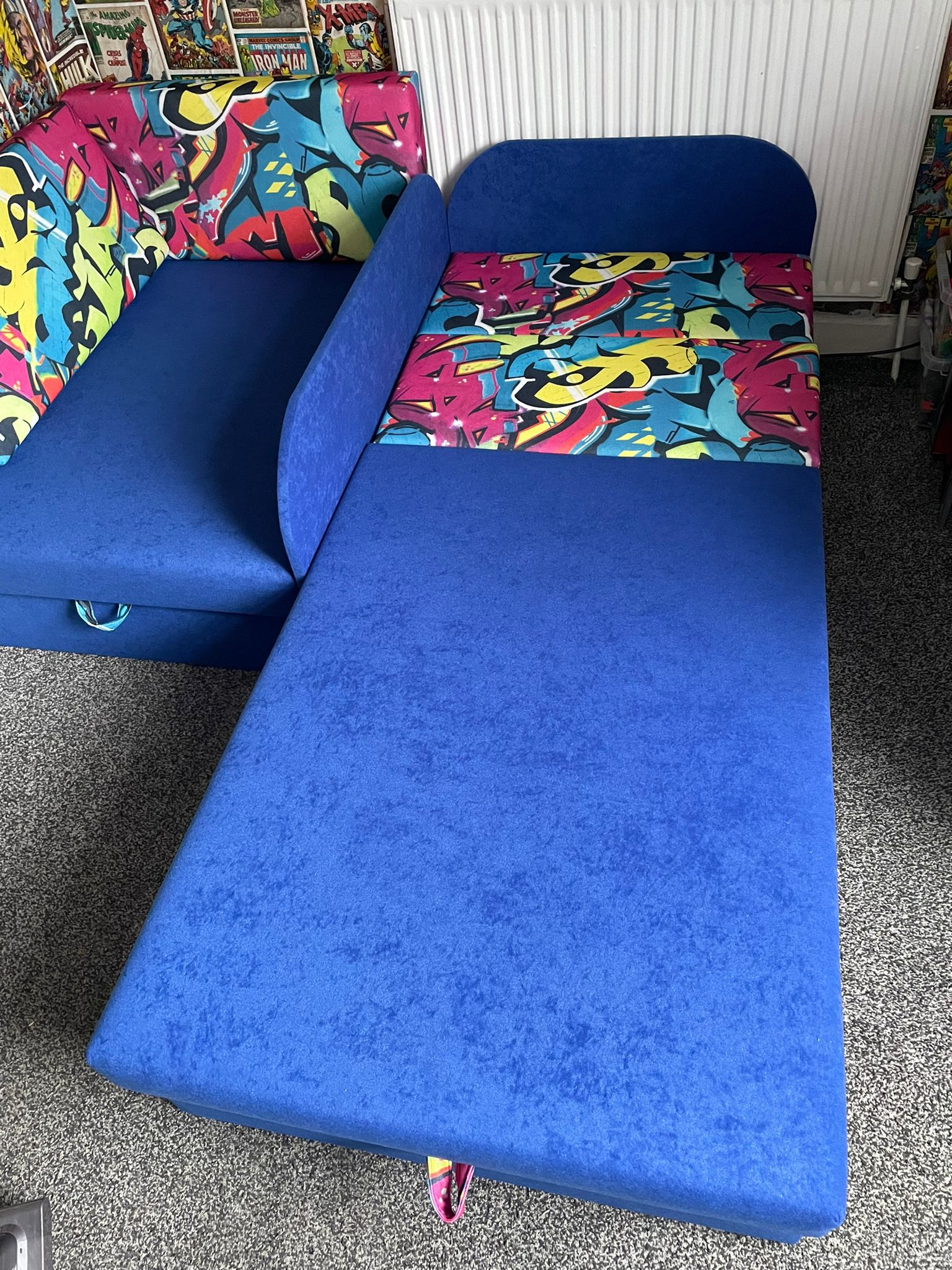 UNIVERSAL CORNER SOFA BED KUBUS CUBE Children room CHOICE OF COLORS