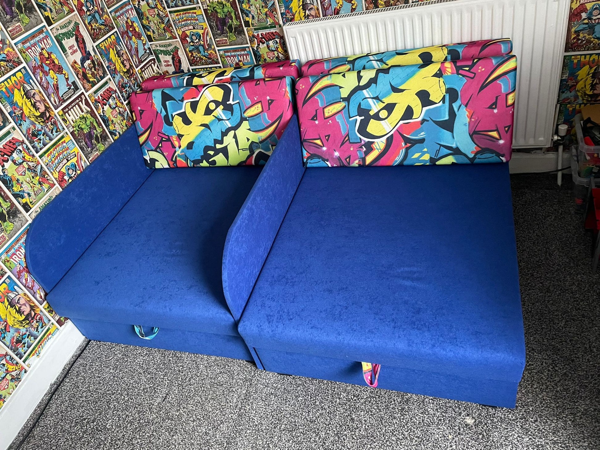 UNIVERSAL CORNER SOFA BED KUBUS CUBE Children room CHOICE OF COLORS