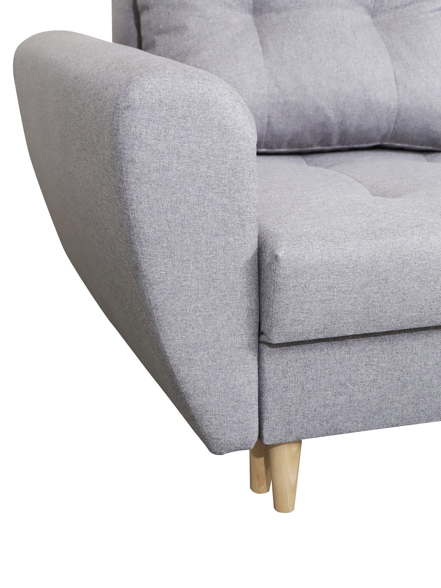 CORNER SOFA BED PALMO 2X STORAGE SPACE GRAPHITE MALMO 96 240cm universal RIGHT/LEFT CORNER / BONELL SPRINGS + FOAM