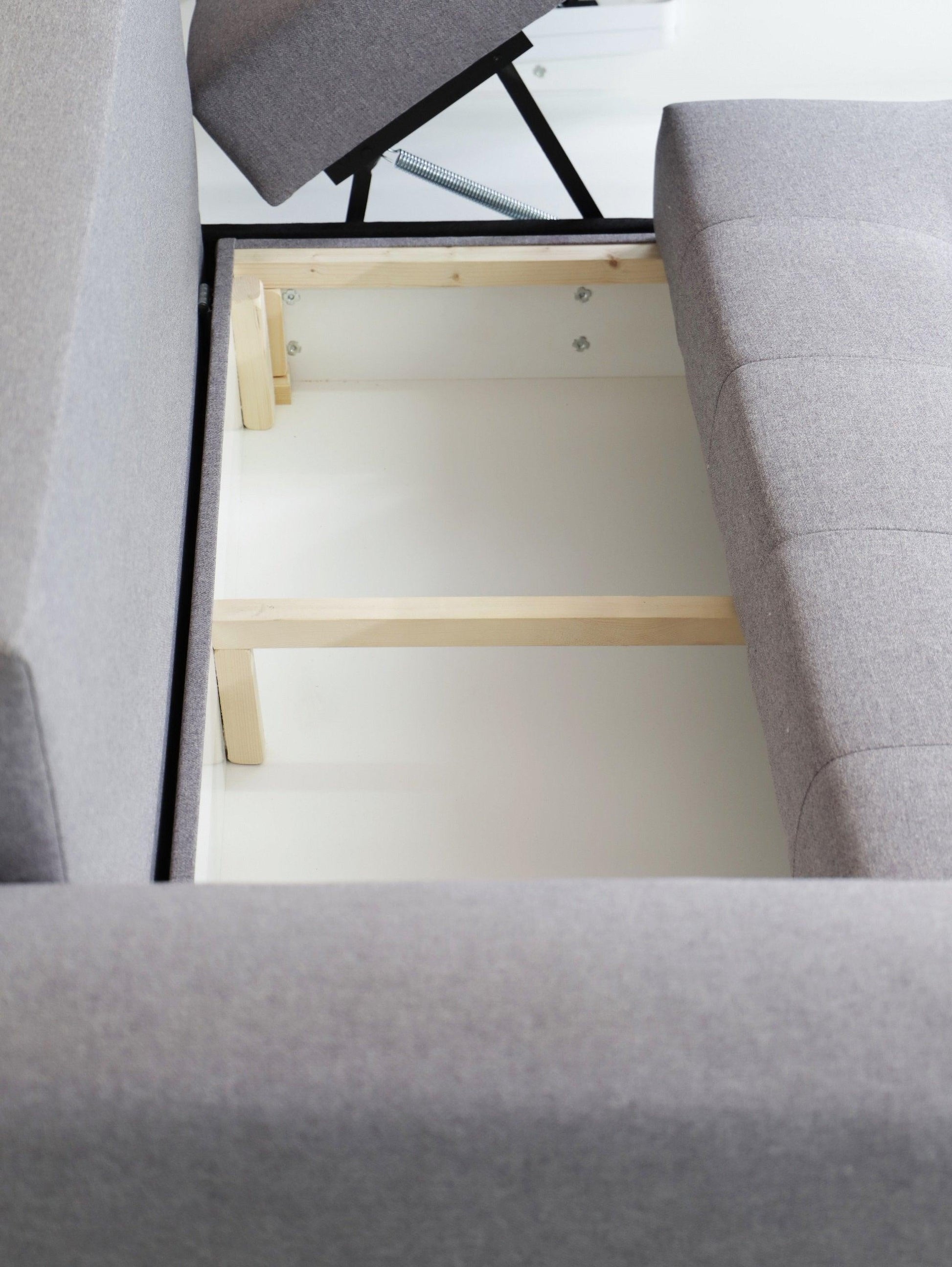 CORNER SOFA BED PALMO 2X STORAGE SPACE  PINK MALMO 61 240cm universal RIGHT/LEFT CORNER / BONELL SPRINGS + FOAM