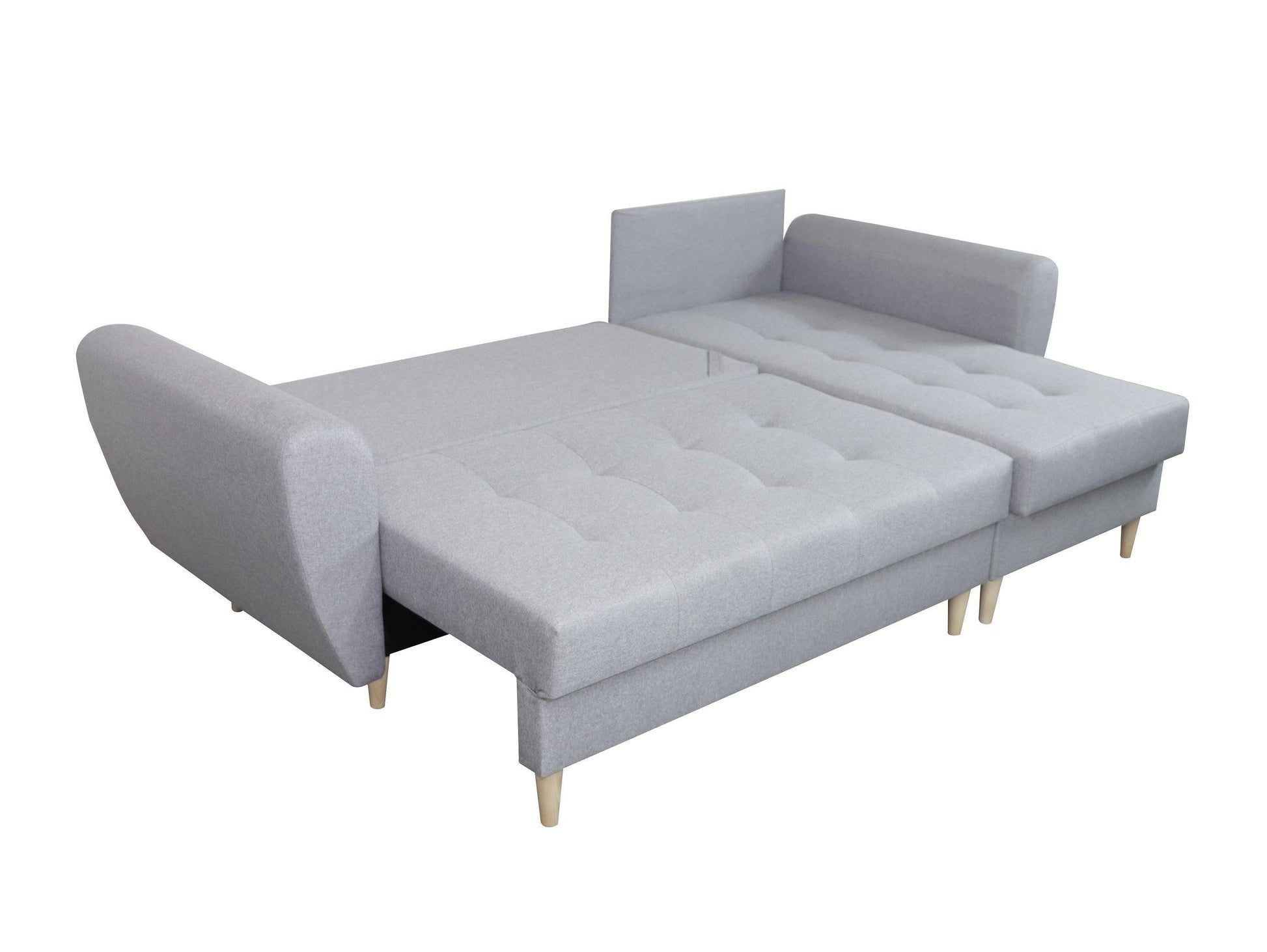 CORNER SOFA BED PALMO 2X STORAGE SPACE  PINK MALMO 61 240cm universal RIGHT/LEFT CORNER / BONELL SPRINGS + FOAM
