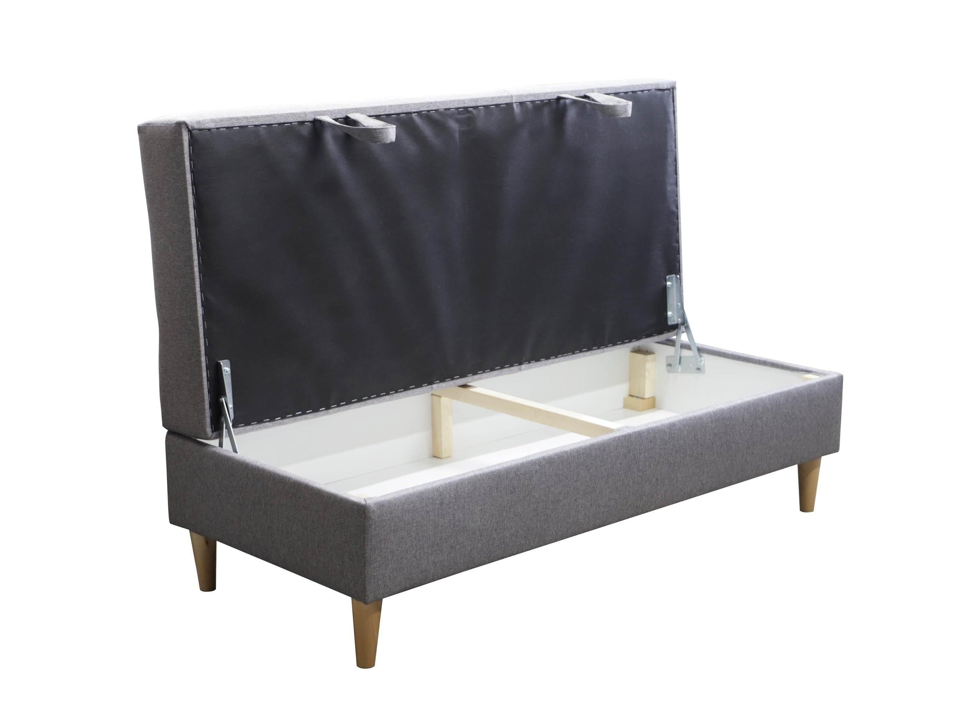 CORNER SOFA BED BRIAN 222CM + STORAGE PUFF / OTTOMAN MALMO 90 UNIVERSAL RIGHT/LEFT CORNER