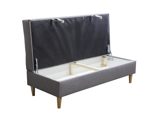 OTTOMAN STORAGE BOX 129X55CM MATCHING WITH SOFA BRIAN AND PALMO CHOICE OF COLORS