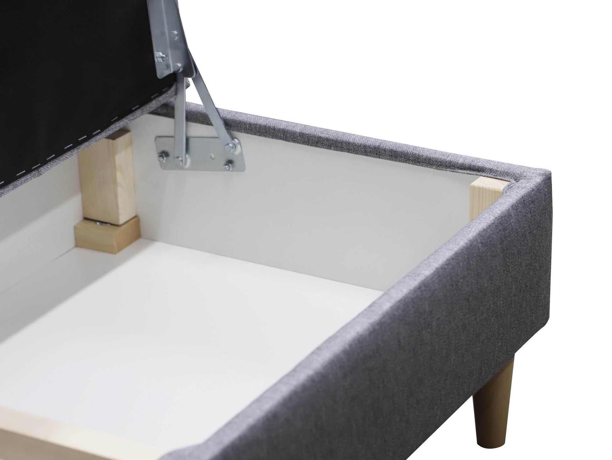 CORNER SOFA BED BRIAN 222CM + STORAGE PUFF / OTTOMAN MALMO 95 UNIVERSAL RIGHT/LEFT CORNER  / BONELL SPINGS + FOAM