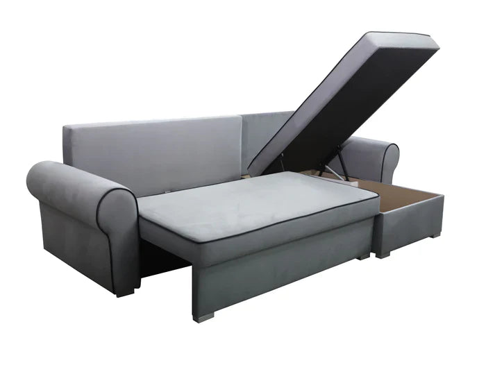 UNIVERSAL CORNER SOFA BED LORD 244cm 2X STORAGE SPACE 04+02 / FOAM