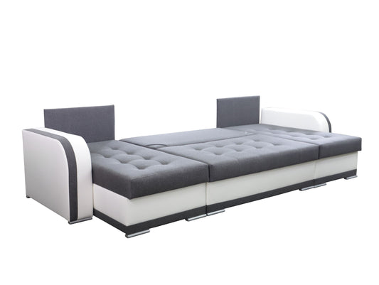 CORNER SOFA BED DINA U SHAPE 308CM  3X STORAGE SPACE CHOICE OF COLOR / BONELL SPRINGS + FOAM