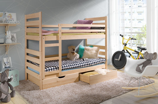 WOODEN BUNK BED JAN 196X88CM