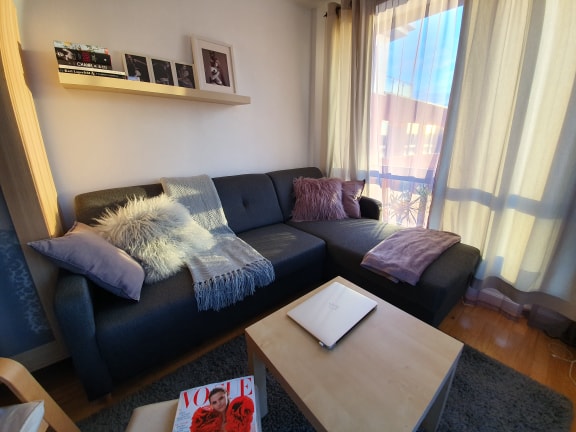 CORNER SOFA BED MILLI HUGO 94 GREY 220cm / SPRINGS + FOAM