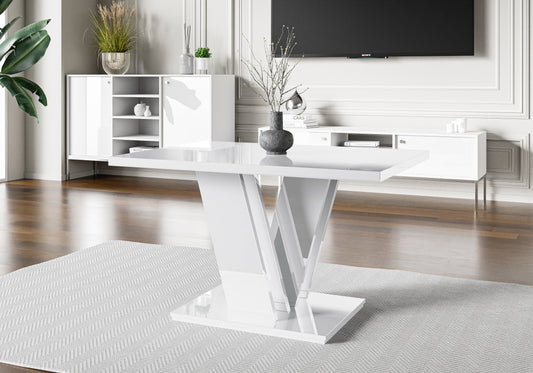 COFFEE TABLE MASIV MINI WHITE GLOSS