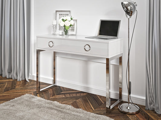 Milla Desk In White Gloss