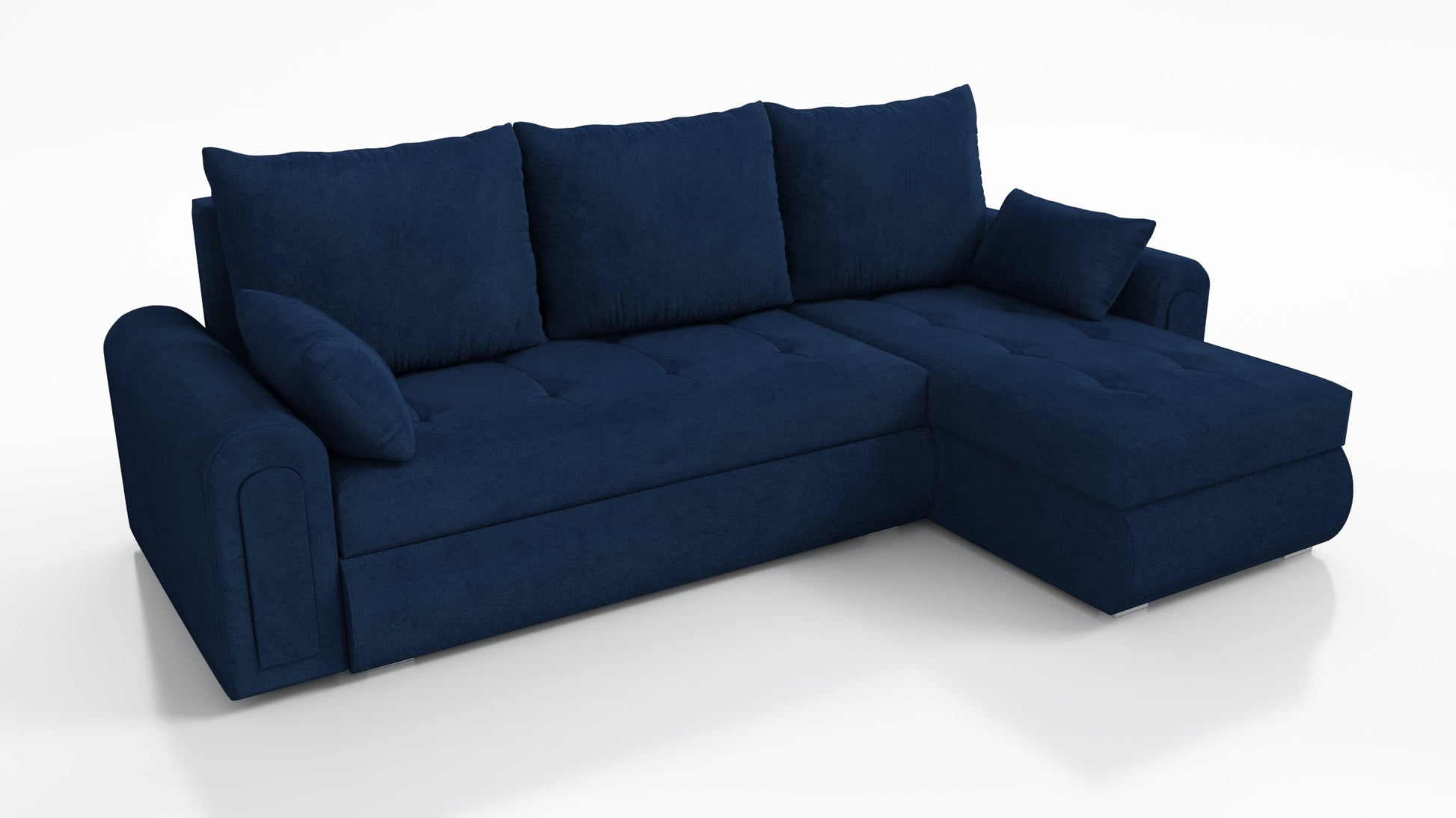 UNIVERSAL CORNER SOFA BED ECO 240CM BLUE KRONOS 09 2X STORAGE