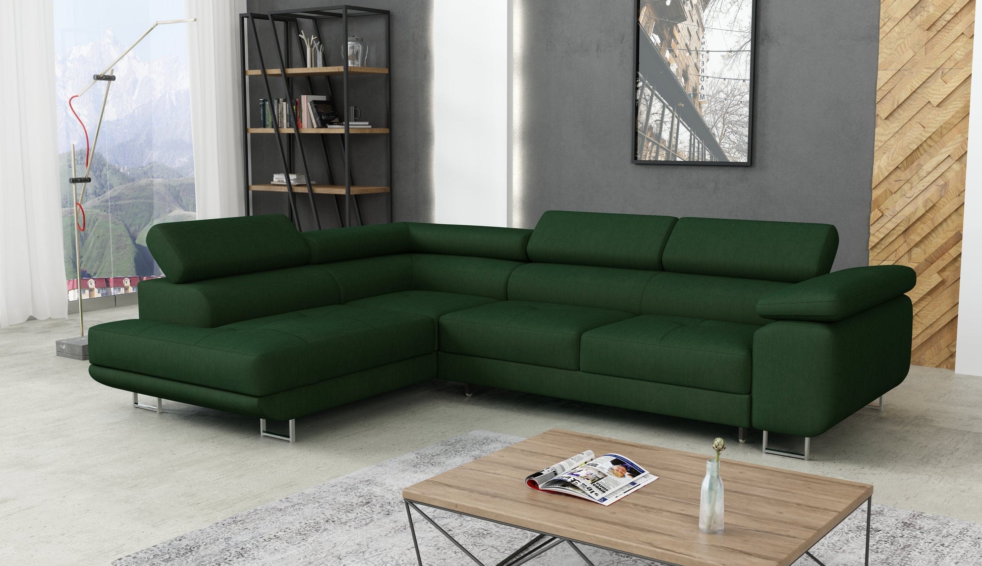 CORNER SOFA BED CALIPSO 275CM KRONOS14 / SPRINGS + FOAM