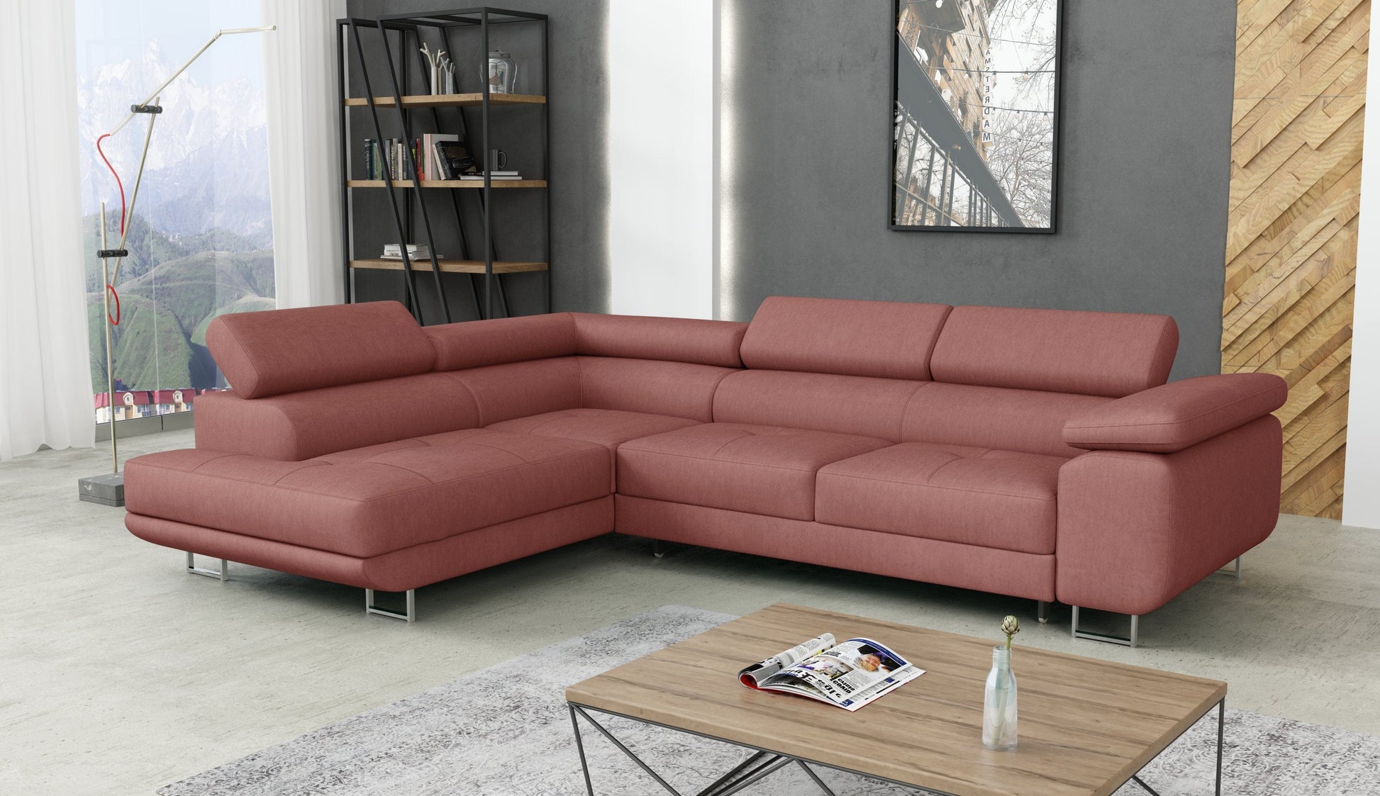 CORNER SOFA BED CALIPSO 275CM KRONOS29 / SPRINGS + FOAM