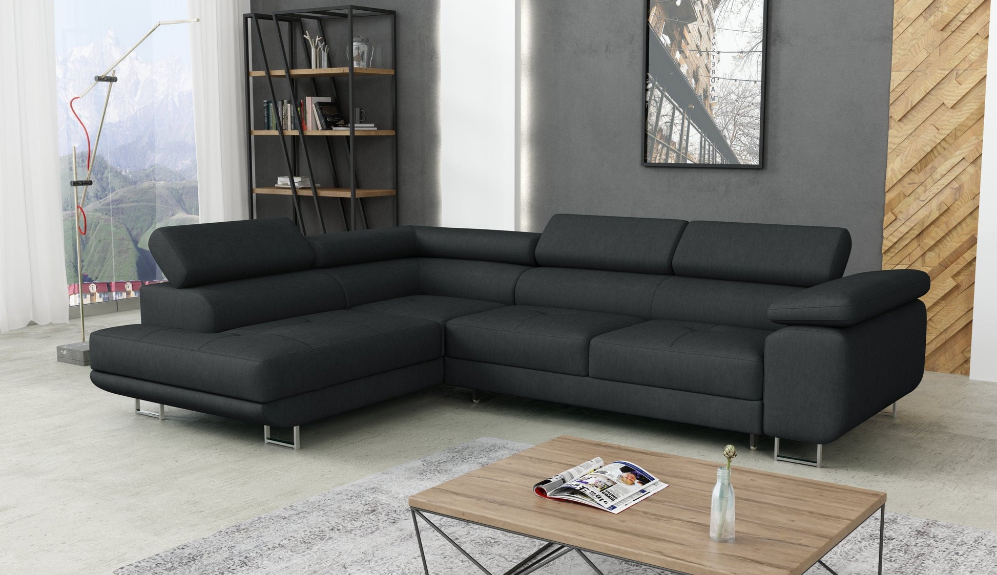 CORNER SOFA BED CALIPSO 275CM KRONOS34 / SPRINGS + FOAM
