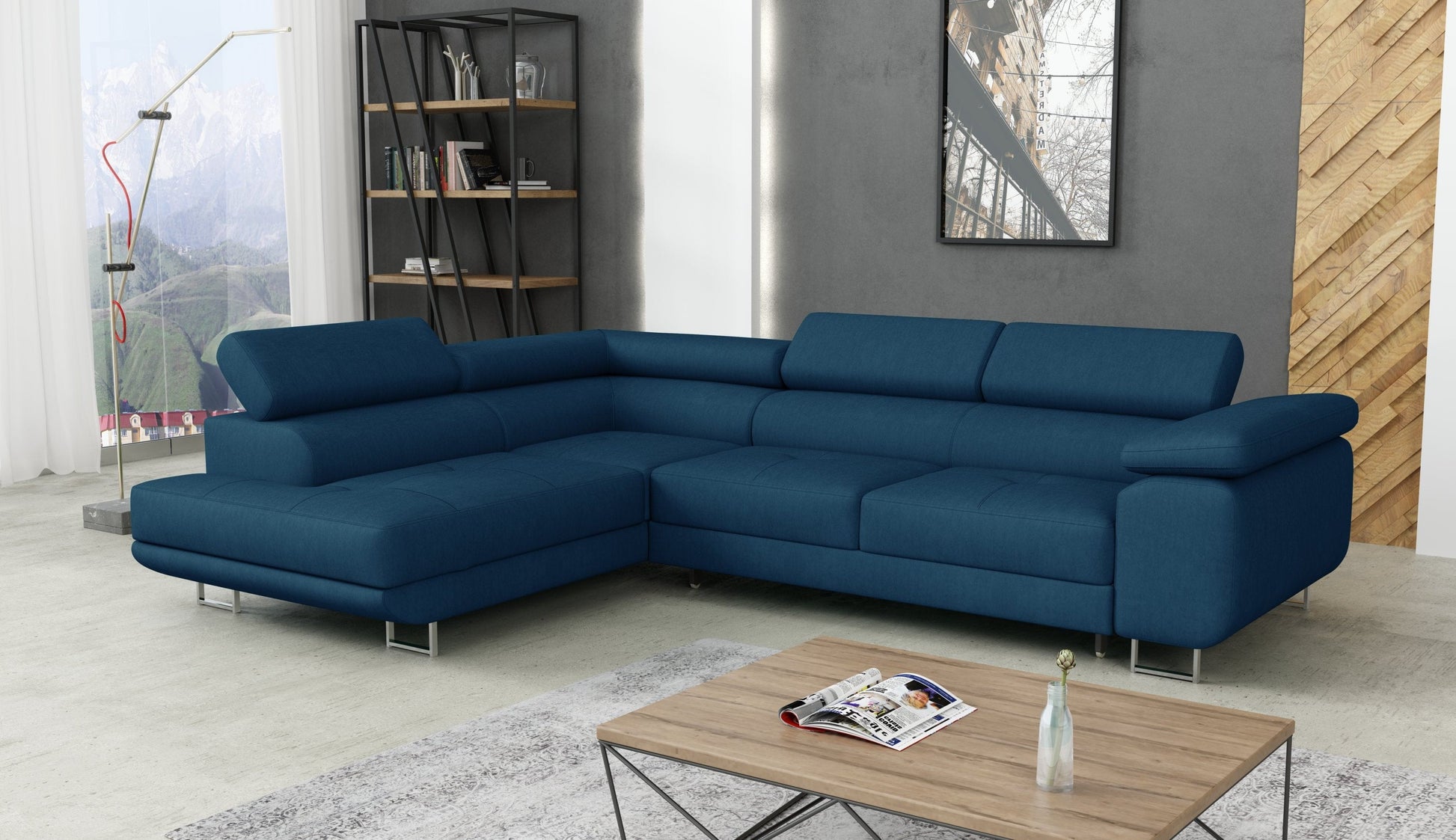CORNER SOFA BED CALIPSO 275CM KRONOS05 / SPRINGS + FOAM