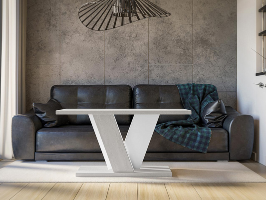 COFFEE TABLE VINEY STONE GREY / WHITE