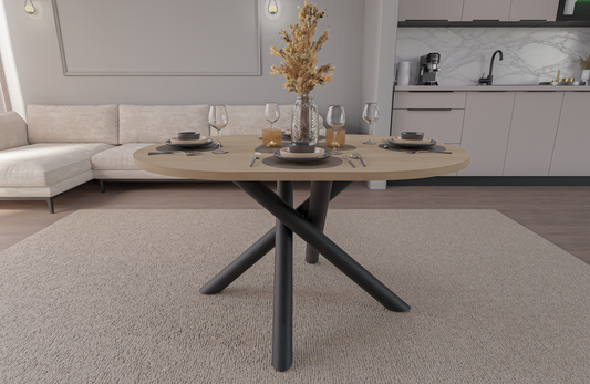 OSLO DINING TABLE LINDBERG OAK 138X100CM