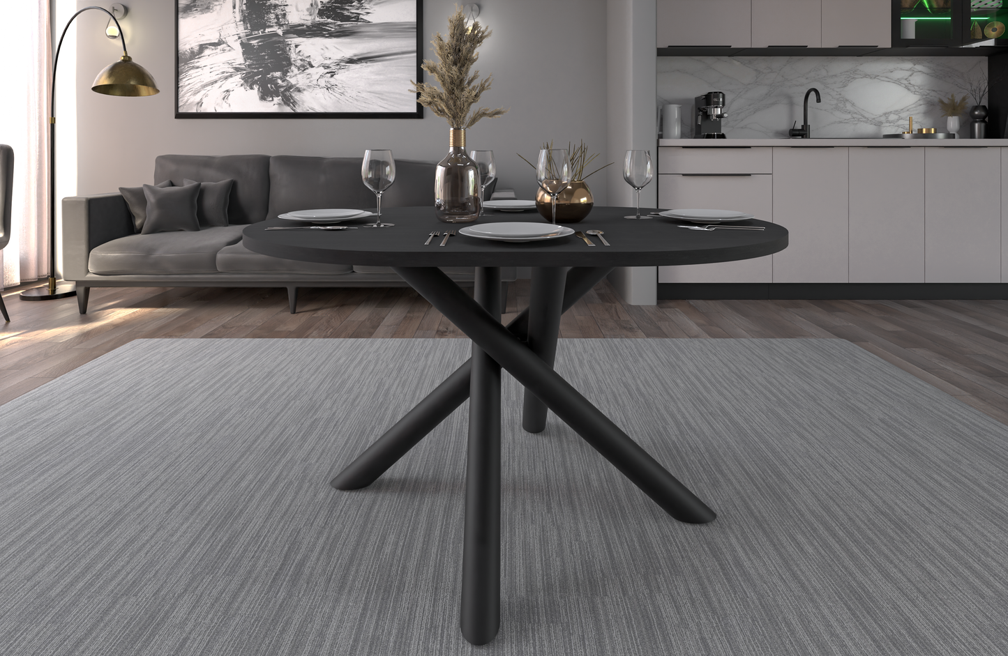 OSLO DINING TABLE PORTLAND ASH 138X110CM