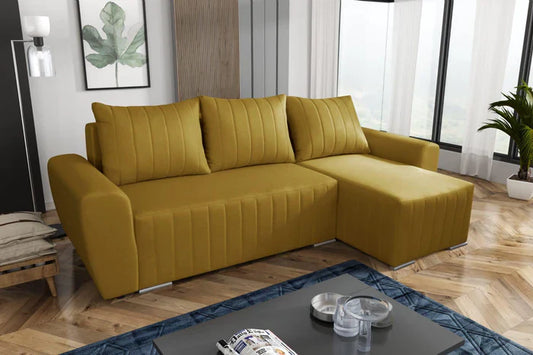 CORNER SOFA BED MALIBU 248CM MALMO 41 / UNIVERSAL RIGHT/LEFT CORNER / FOAM