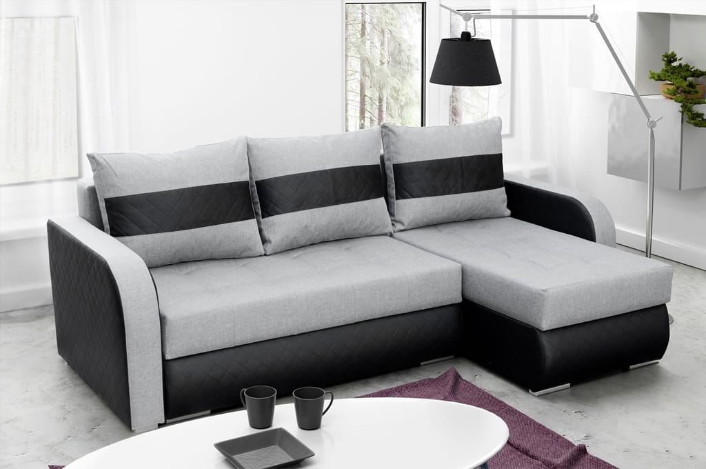 CORNER SOFA BED NESTY INARI 91/W39 228CM 2X STORAGE SPACE UNIVERSAL CORNER / BONELL SPRINGS + FOAM