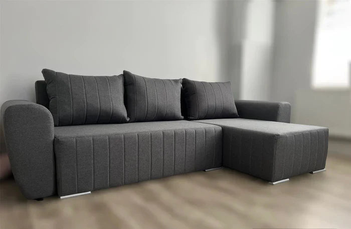 CORNER SOFA BED MALIBU 248CM MALMO 95 / UNIVERSAL RIGHT/LEFT CORNER / FOAM
