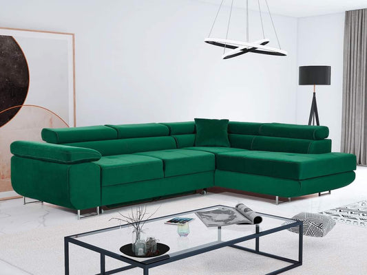 CORNER SOFA BED CALIPSO 275CM KRONOS19  / SPRINGS + FOAM