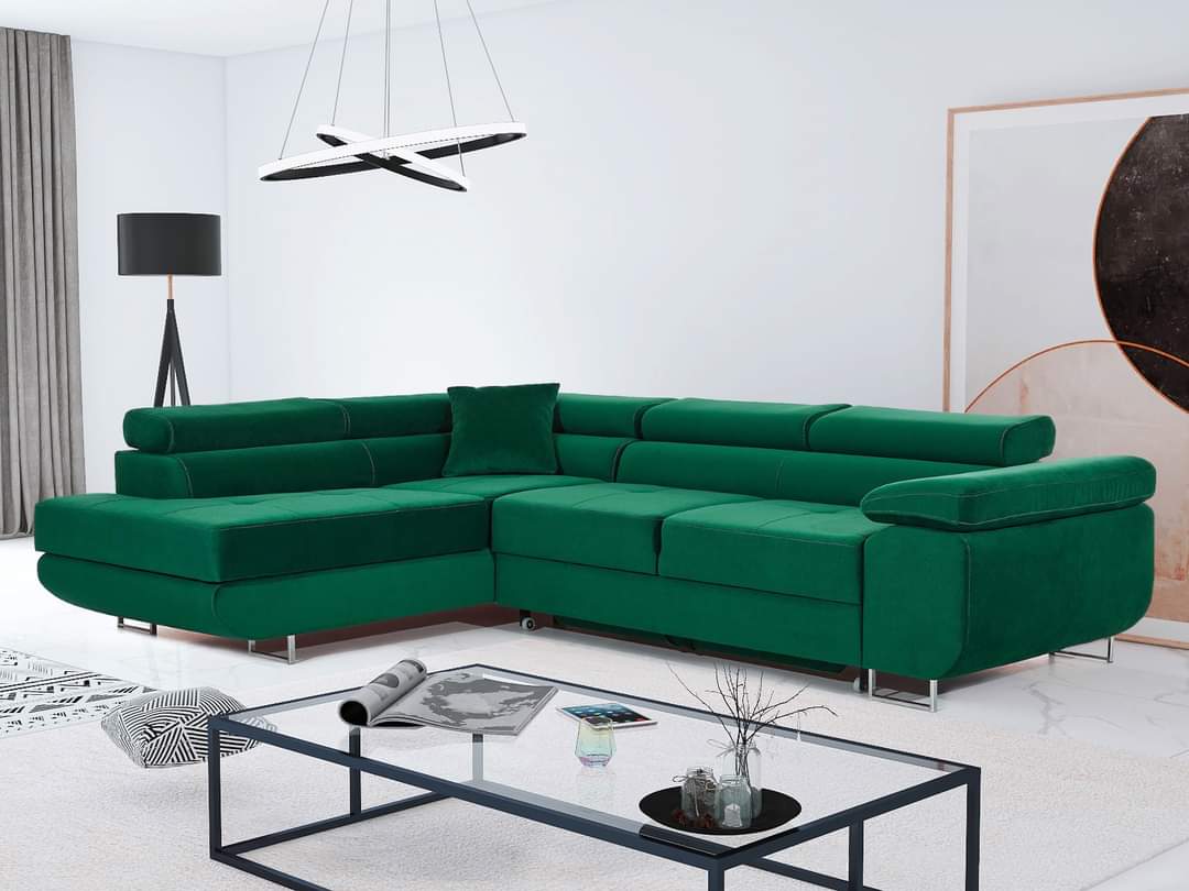 CORNER SOFA BED CALIPSO 275CM KRONOS19  / SPRINGS + FOAM