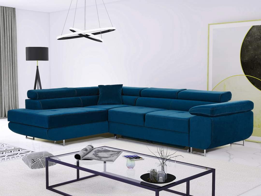 CORNER SOFA BED CALIPSO 275CM KRONOS09  / SPRINGS + FOAM