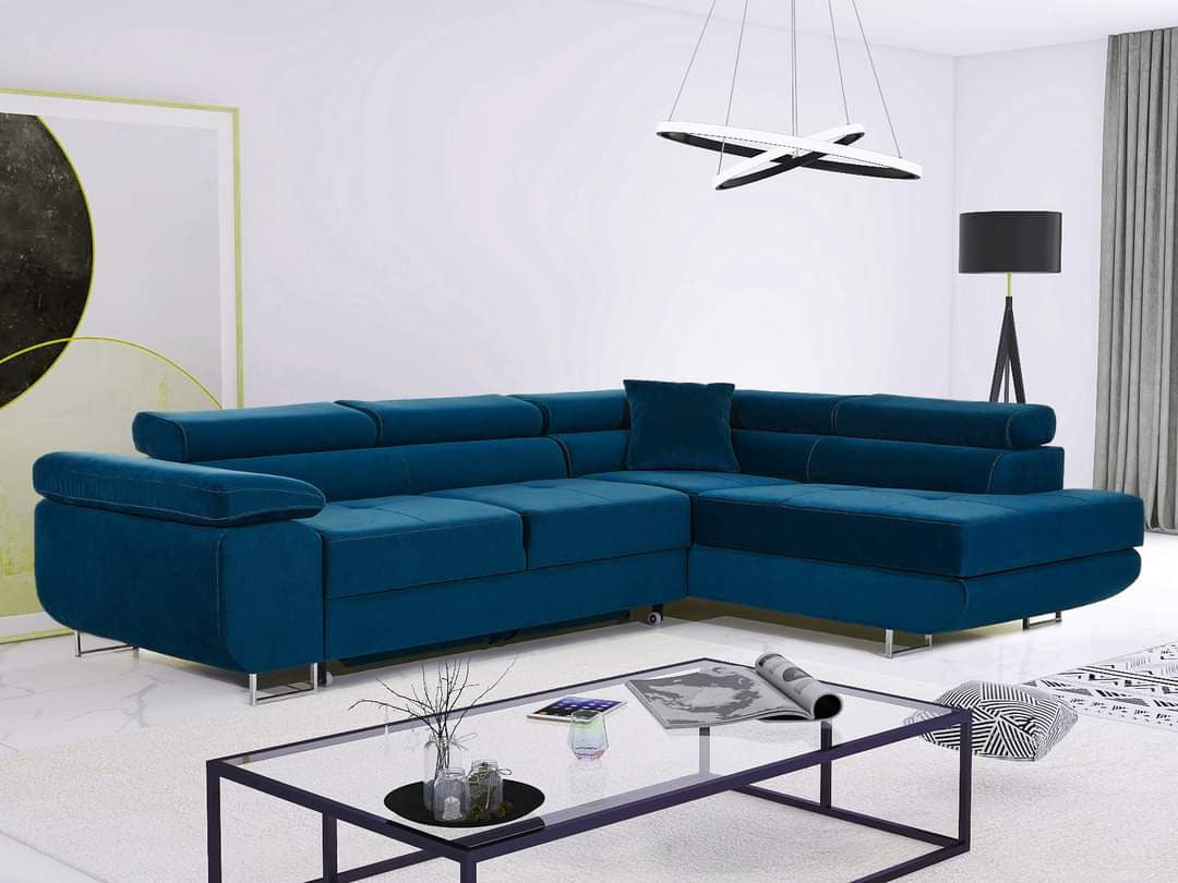 CORNER SOFA BED CALIPSO 275CM KRONOS09  / SPRINGS + FOAM