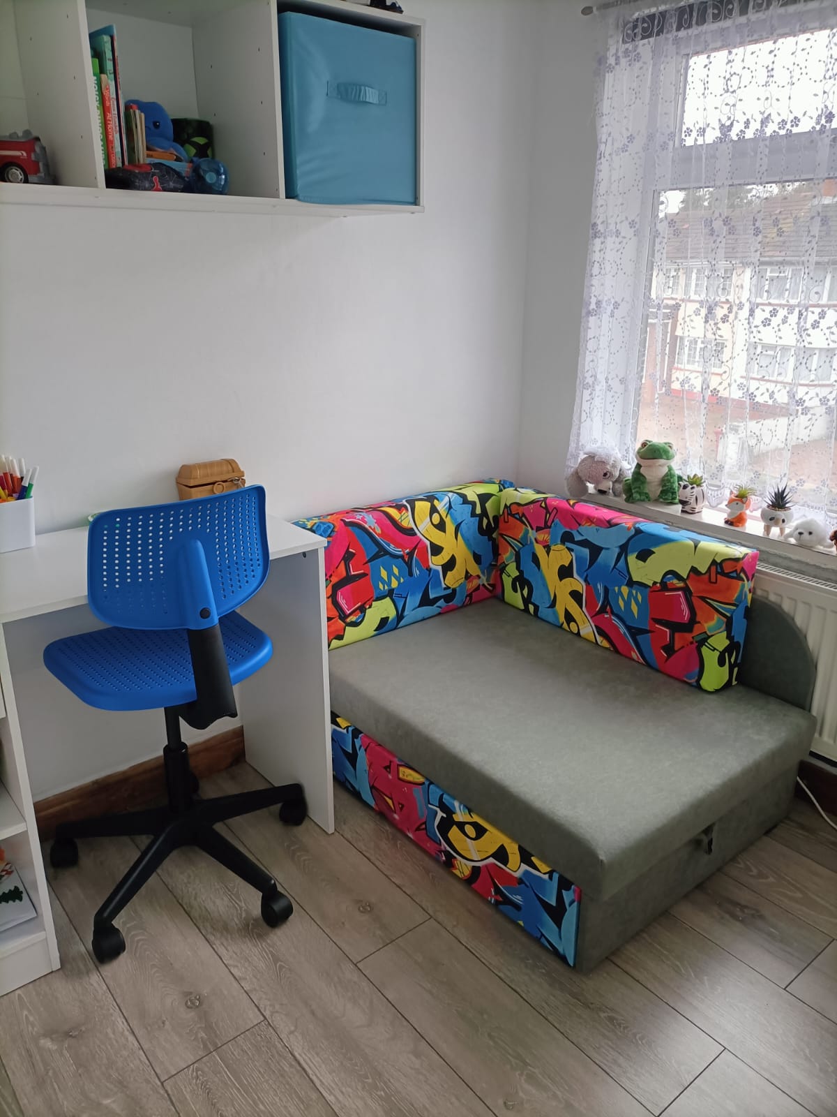 UNIVERSAL CORNER SOFA BED KUBUS CUBE Children room CHOICE OF COLORS