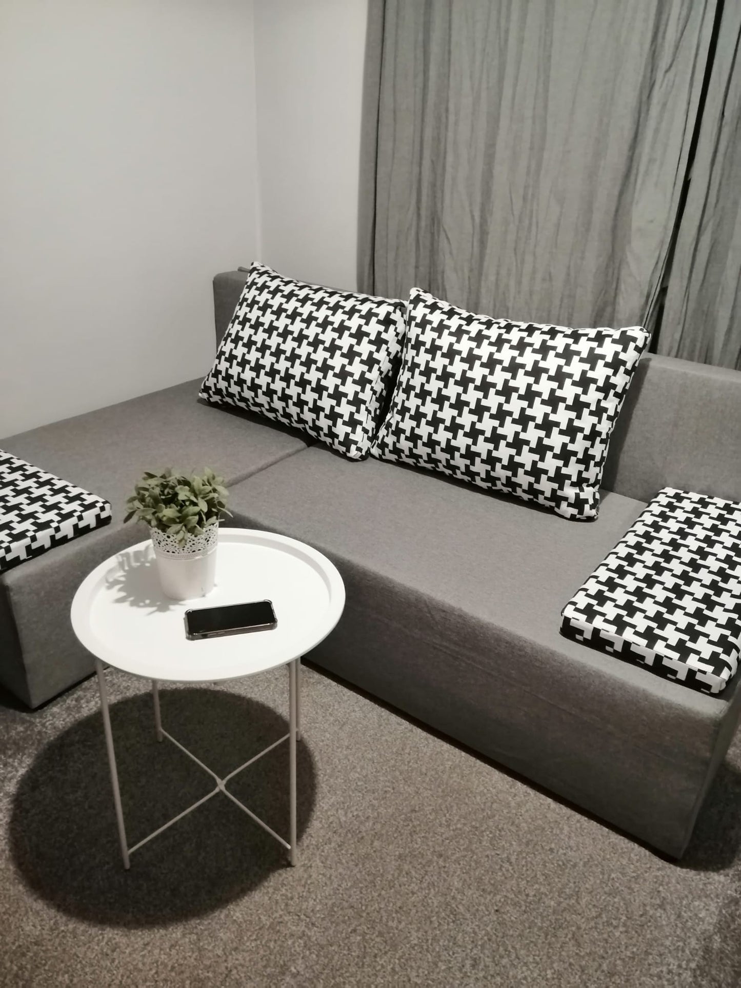 SMALL CORNER SOFA BED TOM 201CM MALMO 90 UNIVERSAL RIGHT/LEFT CORNER / FOAM
