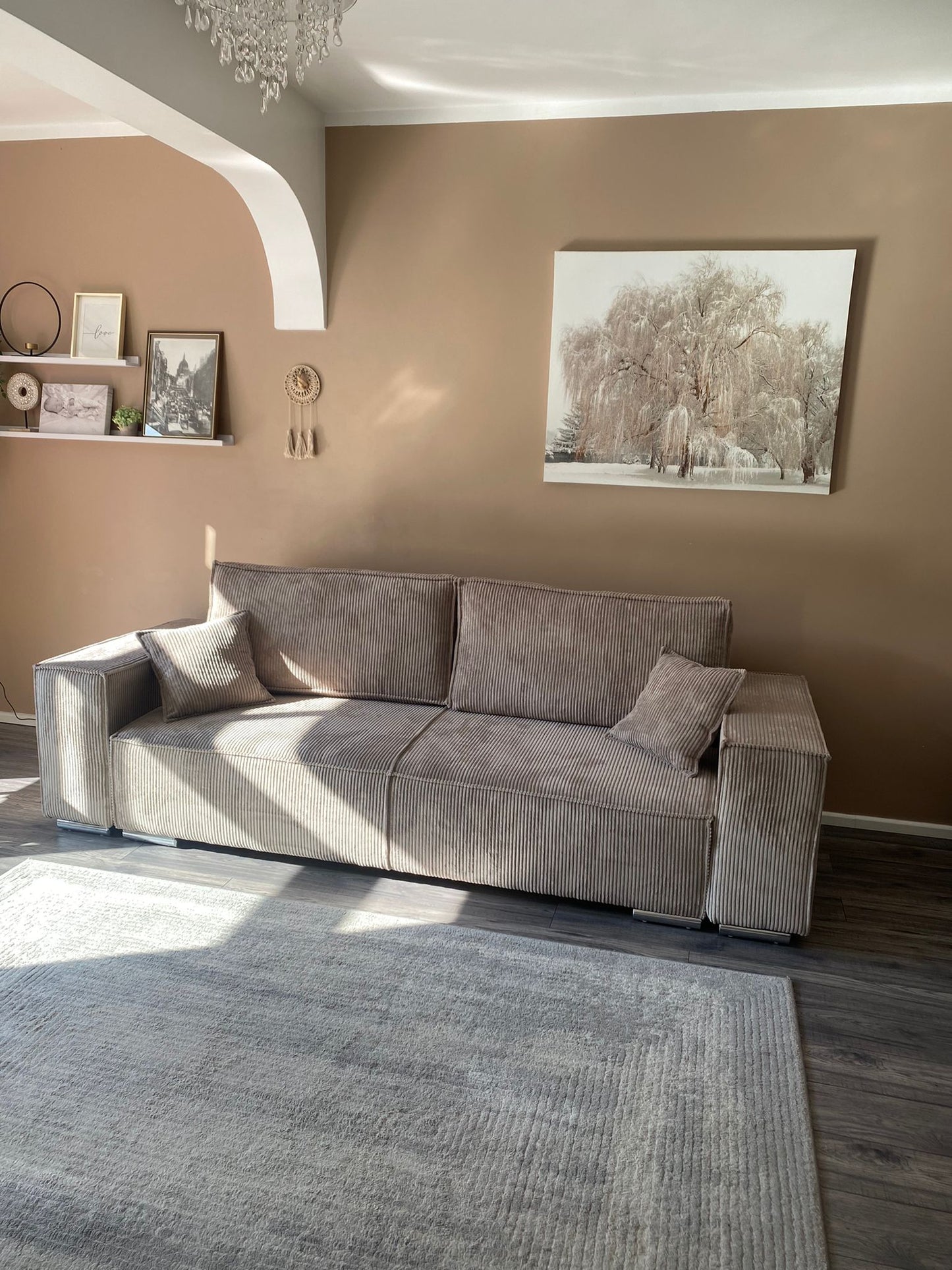 SOFA BED FIORD POSO 02 250cm / SPRINGS + FOAM