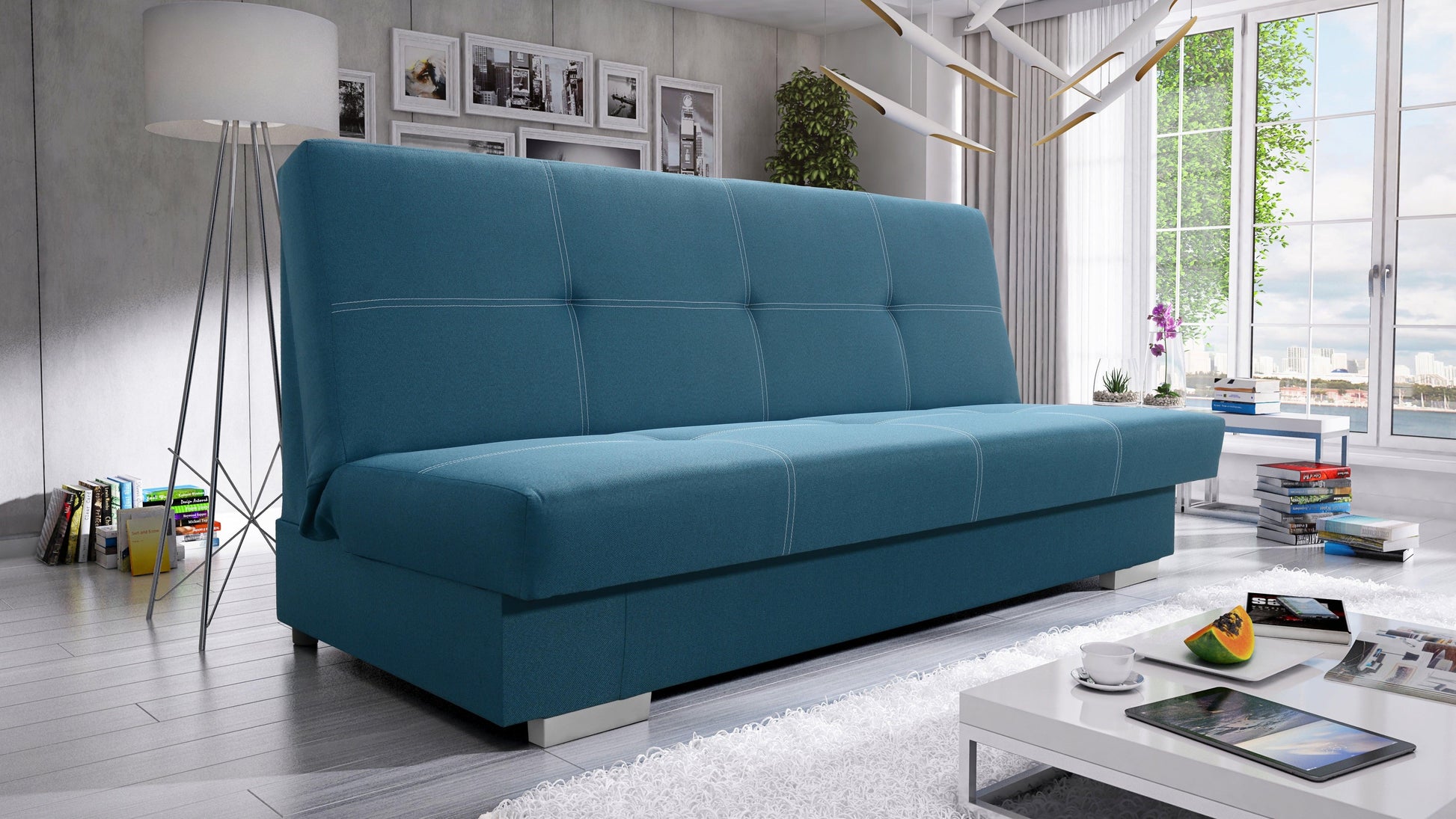 SOFA BED AXEL 195CM  / SPRINGS + FOAM