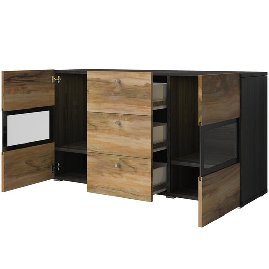 SIDEBOARD BAROS 132CM WHITE/WHITE GLOSS